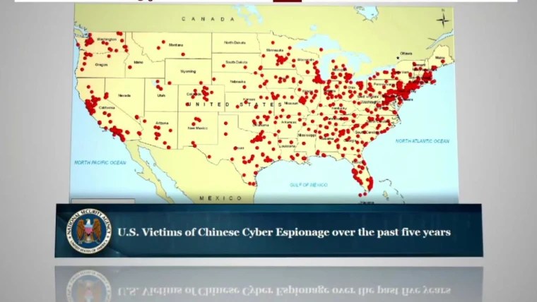 China Cyber Heat map
